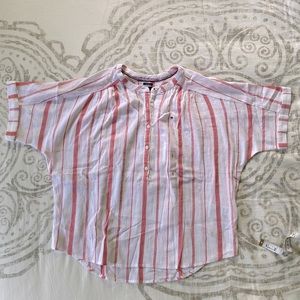 TOMMY HILFIGER Gauzy Relaxed Fit Top Small